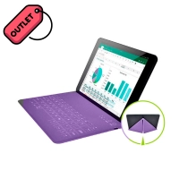 Estuche Teclado Bluetooth Microcase Violeta 7 Pulg Outlet