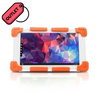 Funda Bumper Antigolpes Noganet Ng-fun Silicona Naranja 7 Pulgadas Outlet