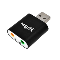 Placa De Sonido Nisuta Nscousau22 Usb A Audio
