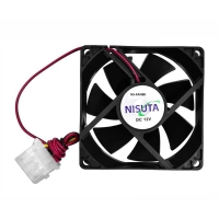 Cooler Nisuta Nsfan80 80mm Ruleman Negro