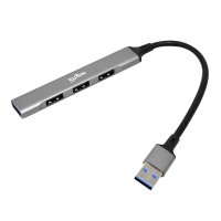 Hub Usb Nisuta Nsuh044 3 Puertos Usb 2.0 1 Puerto 3.0