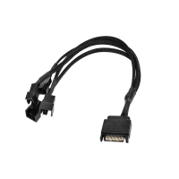 Cable Nisuta Nsad4cs Alimentacion Sata 12v A 4 Coolers De 4 Pines