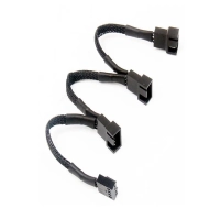 Cable Nisuta Nscapwm3 Divisor Pwm Para 3 Cooler De 3 Y 4 Pines