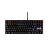 Teclado Pc Gamer Mecanico Raptor Fireclaw M87 Outemu Red Negro